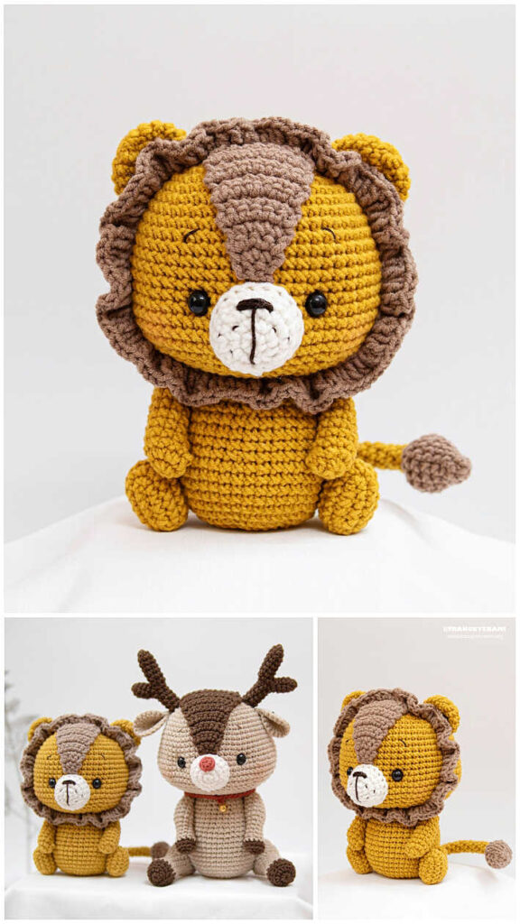 Amigurumi Cute Lion Cub Crochet Free PDF Pattern Amigurumi