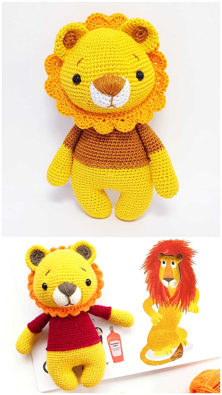 Amigurumi Cute Lion Cub Crochet Free PDF Pattern Amigurumi