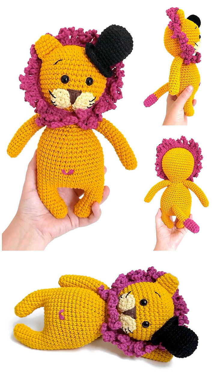 Amigurumi Cute Lion Cub Crochet Free PDF Pattern Amigurumi