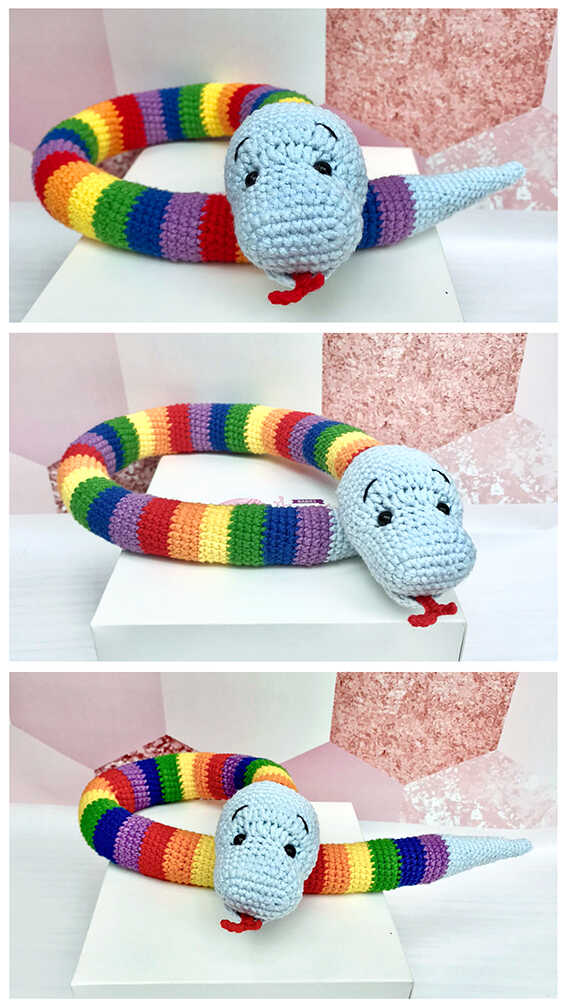 Cute Snake PDF Amigurumi Crochet Free Pattern Amigurumi