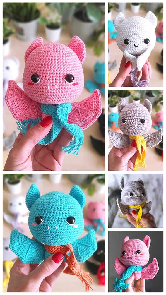 Crochet Cute Bat Amigurumi PDF Free Pattern Amigurumi