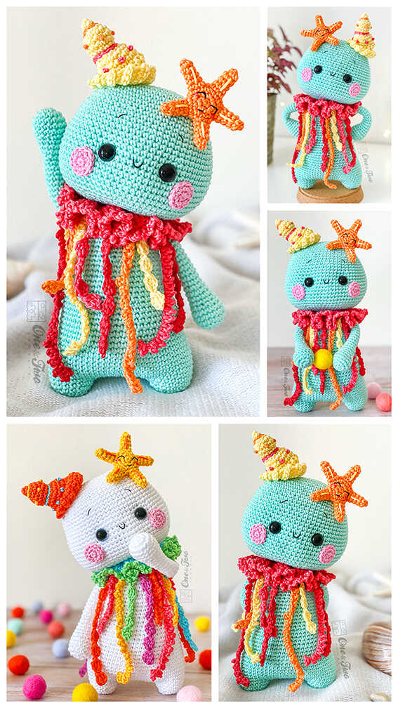 Crochet Little Jellyfish Amigurumi PDF Free Pattern Amigurumi