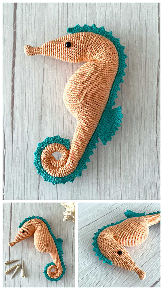 Cute Seahorse Amigurumi Crochet PDF Free Pattern Amigurumi