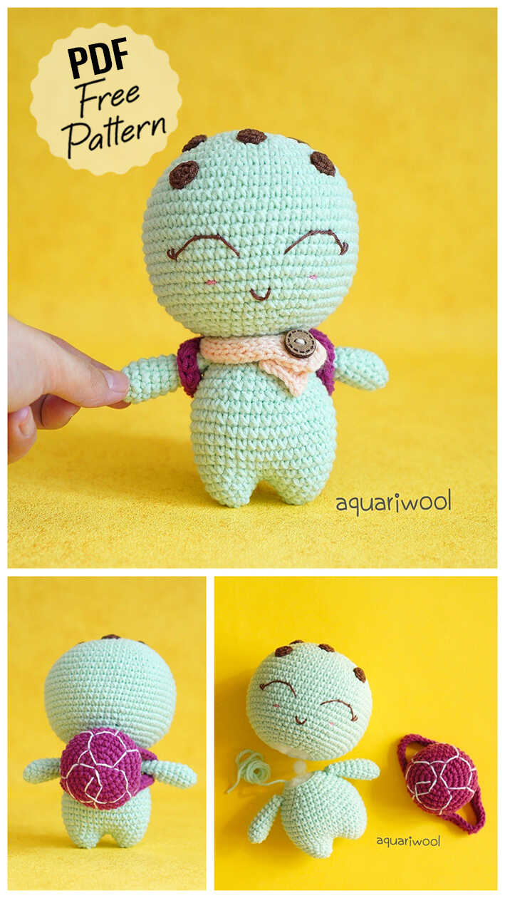 Amigurumi Turtle PDF Crochet Free Pattern Amigurumi