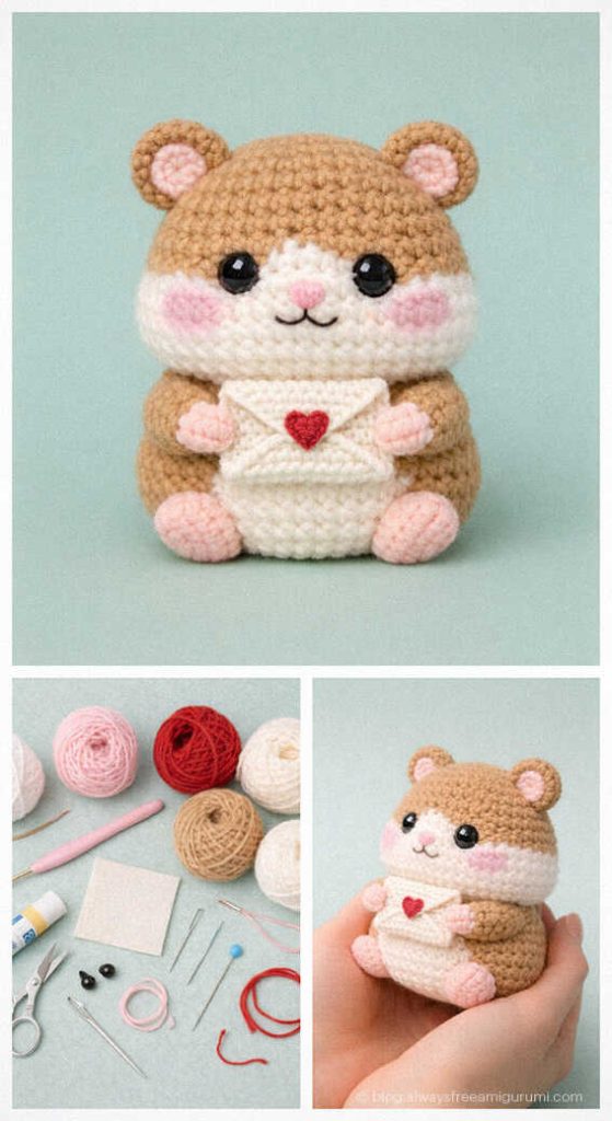 round hamster amigurumi crochet doll cute handmade hamster plush crochet toy gift idea