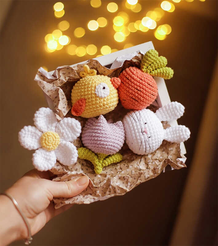 Cute Easter Amigurumi Set Free Crochet Pattern