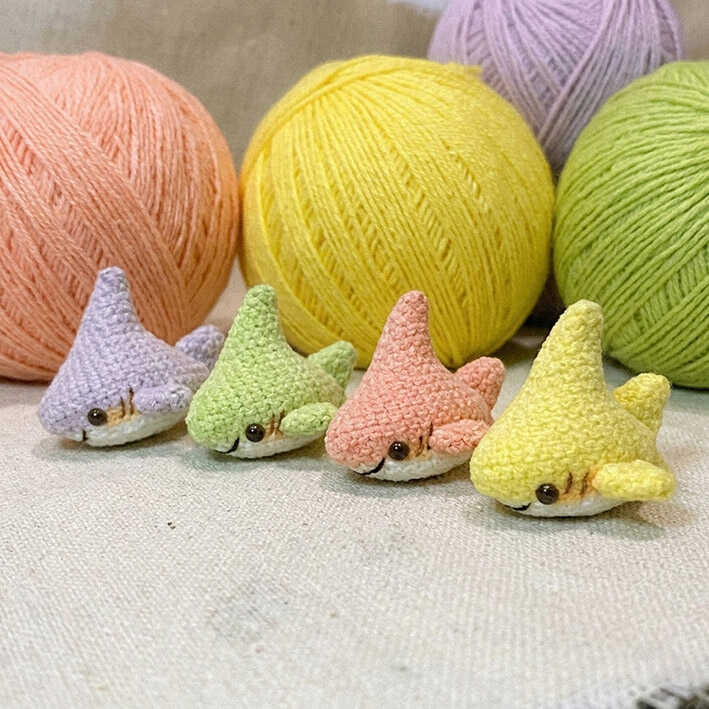 Cute Mini Shark Amigurumi Free Crochet Pattern