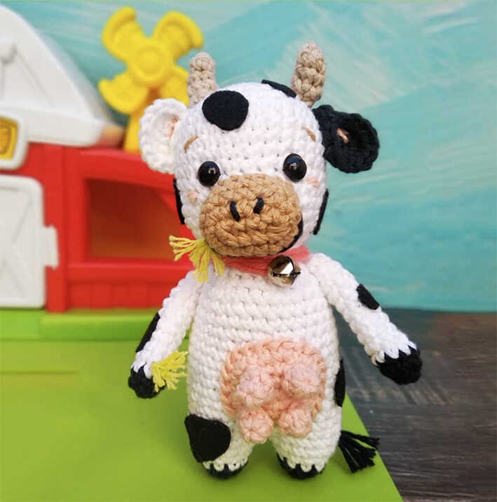 Free Cow Amigurumi Pattern Loved as a Crochet Gift