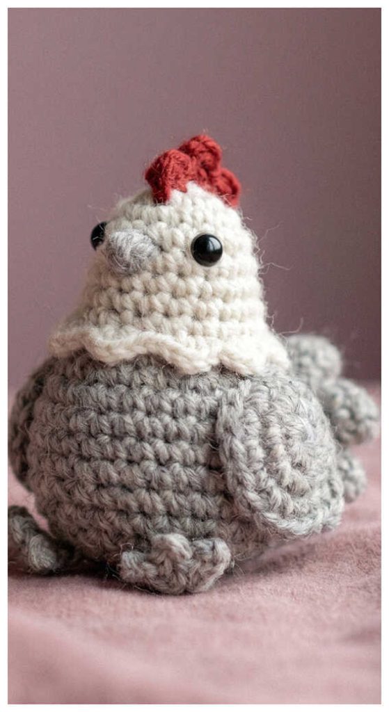 cozy crochet rooster amigurumi free pattern handmade chicken toy warm setting