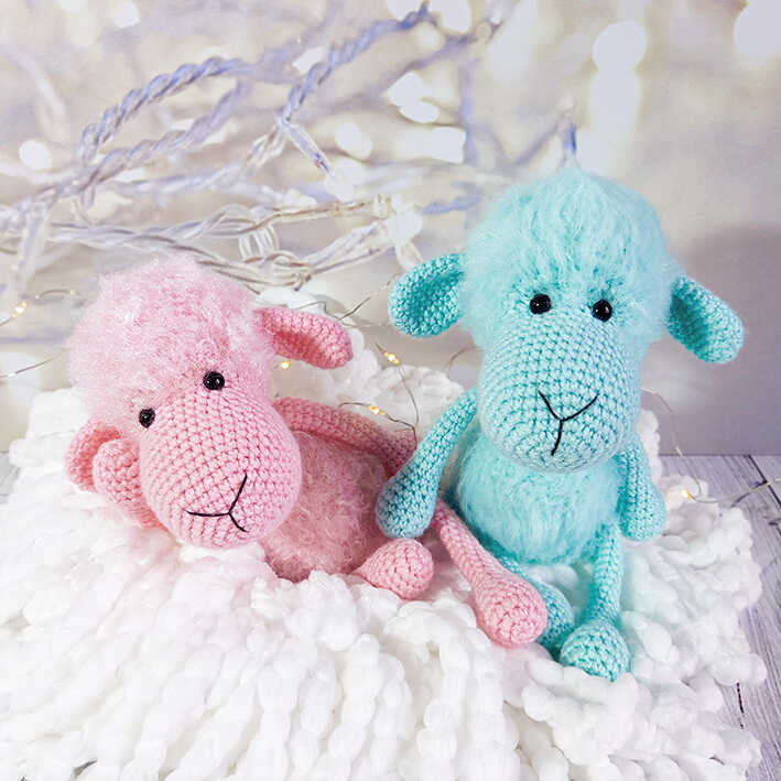 crochet sheep amigurumi free pattern cute handmade plush sheep dolls in soft pastel colors