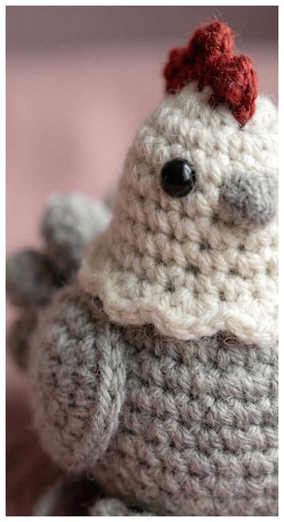 crochet rooster amigurumi free pattern handmade chicken decor cozy home style