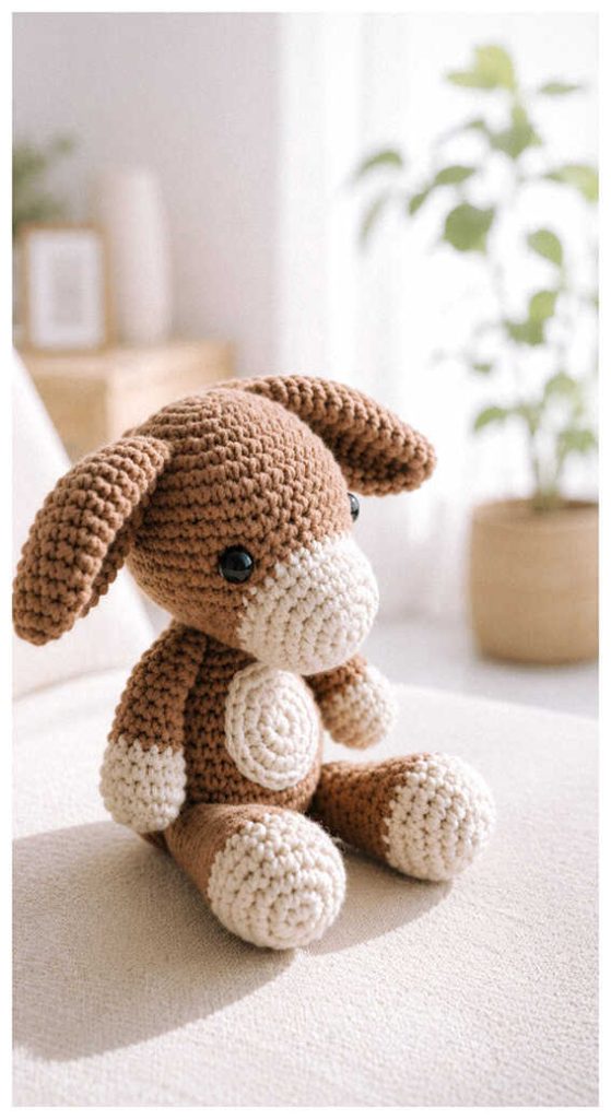 baby donkey amigurumi crochet toy cute handmade nursery inspiration