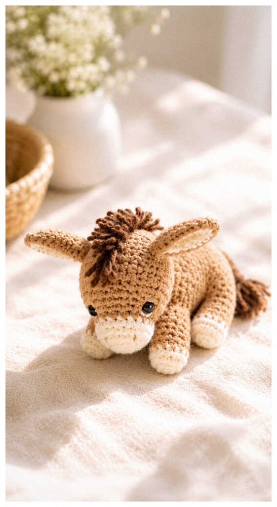 cute donkey crochet toy everyone loves handmade amigurumi inspiration