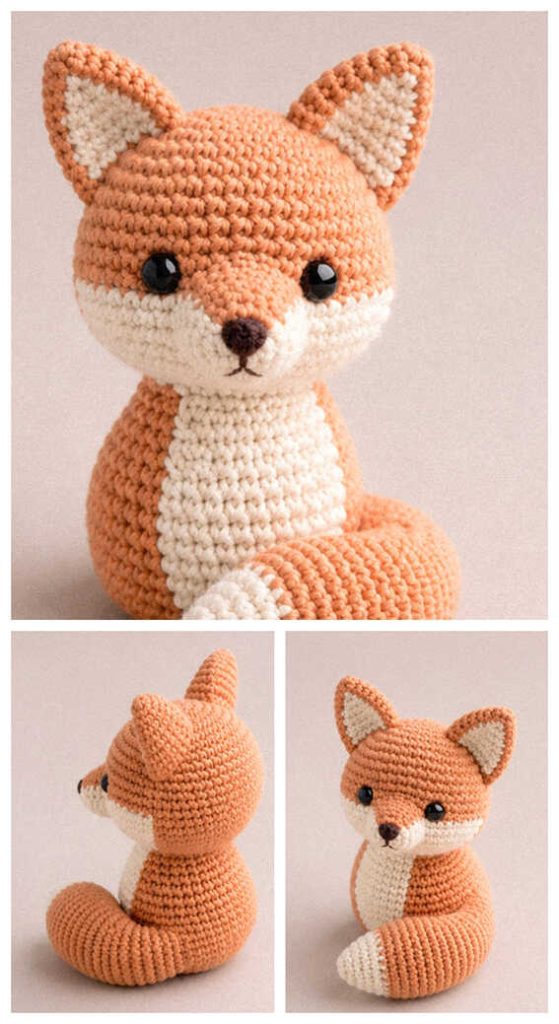 tiny crochet fox you will love cute handmade woodland toy inspiration