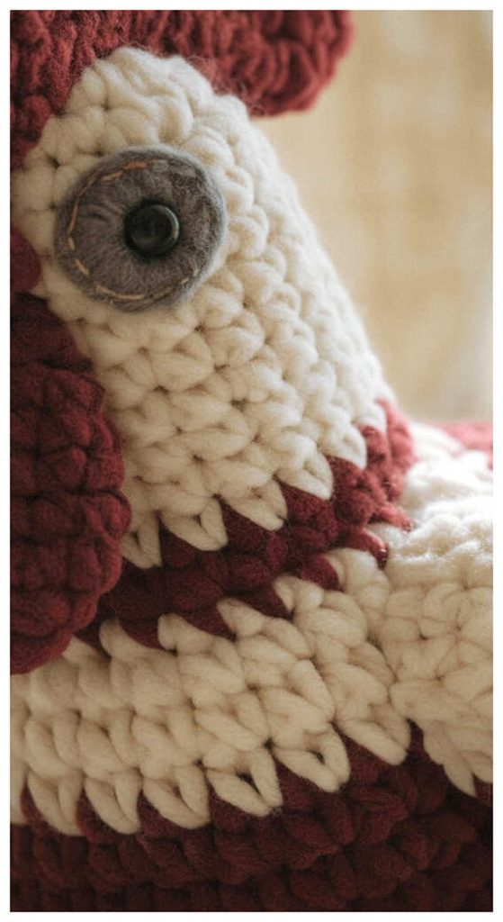 tiny crochet rooster amigurumi free pattern cute handmade chicken toy adorable look